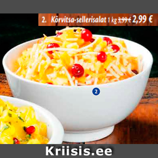 Allahindlus - Kõrvitsa-sellerisalat 1 kg