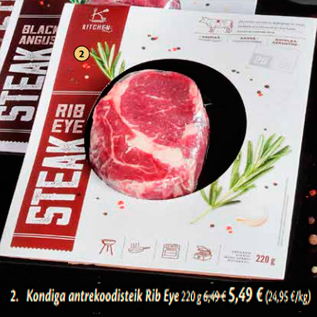 Allahindlus - Kondiga antrekoodisteik Rib Eye 220 g