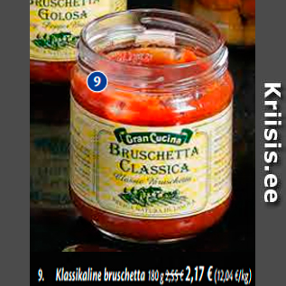 Allahindlus - Klassikaline bruschetta 180 g