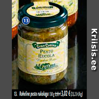 Allahindlus - Roheline pesto rukolaga 130 g