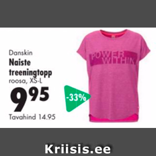 Allahindlus - Danskin Naiste treeningtopp