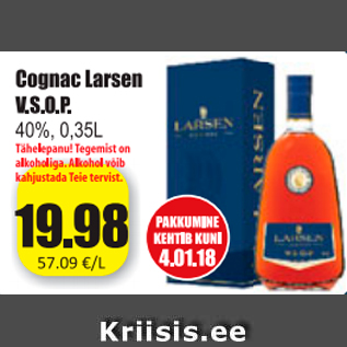 Allahindlus - Cognac Larsen V.S.O.P.