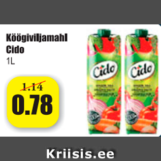 Allahindlus - Köögiviljamahl Cido 1 l