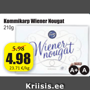 Allahindlus - Kommikarp Wiener Nougat 210 g