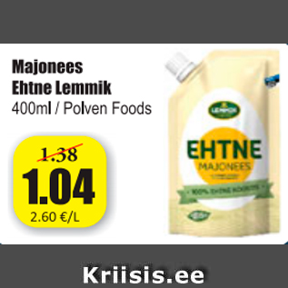 Allahindlus - Majonees Ehtne Lemmik