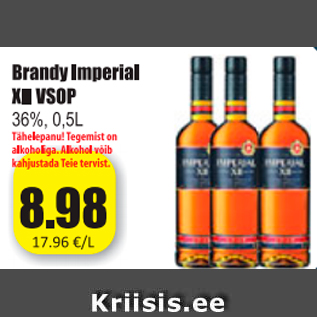 Allahindlus - Brandy Imperial XII VSOP