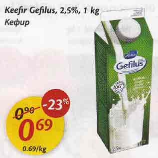 Allahindlus - Keefir Gefilus, 2,5%, 1 kg