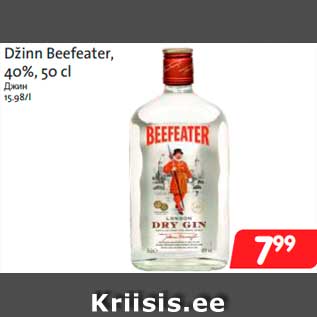 Allahindlus - Džinn Beefeater,