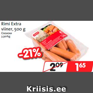 Allahindlus - Rimi Extra viiner, 500 g