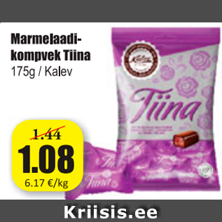 Allahindlus - Marmelaadikompvek Tiina