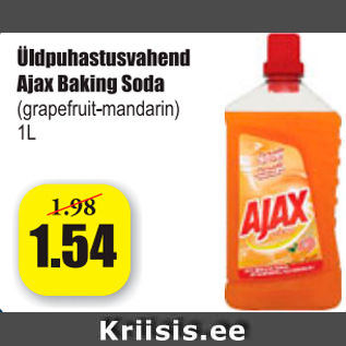 Allahindlus - Üldpuhastusvahend Ajax Baking Soda