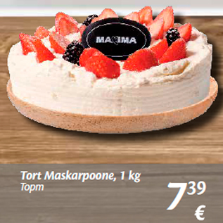 Allahindlus - Tort Maskarpoone, 1 kg