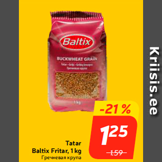 Allahindlus - Tatar Baltix Fritar, 1 kg