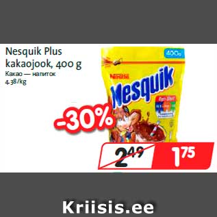 Allahindlus - Nesquik Plus kakaojook, 400 g