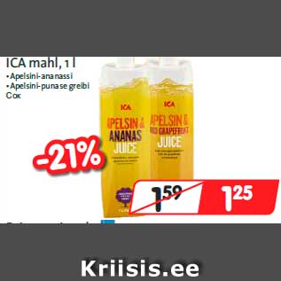 Allahindlus - ICA mahl, 1 l