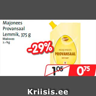 Allahindlus - Majonees Provansaal Lemmik, 375 g