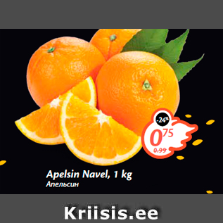 Allahindlus - Apelsin Navel, 1 kg