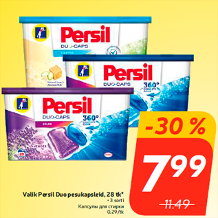 Allahindlus - Valik Persil Duo pesukapsleid, 28 tk*