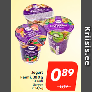 Allahindlus - Jogurt Farmi, 380 g