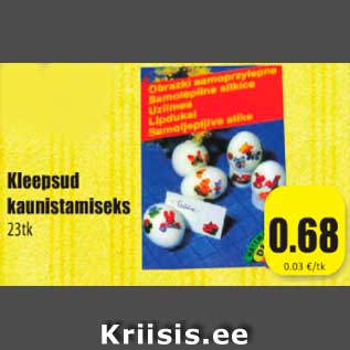 Allahindlus - Kleepsud kaunistamiseks