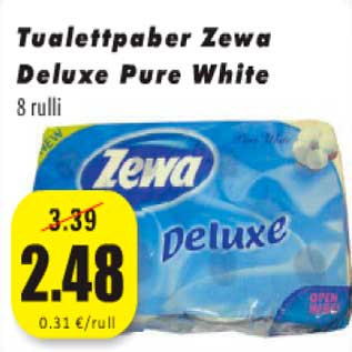 Allahindlus - Tualettpaber Zewa Deluxe Pure White