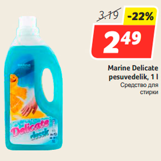 Allahindlus - Marine Delicate pesuvedelik, 1 l