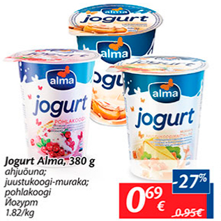 Allahindlus - Jogurt Alma, 380 g