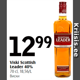 Allahindlus - Viski Scottish Leader 40% 70 cl