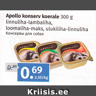 Allahindlus - Apollo konserv koerale 300 g