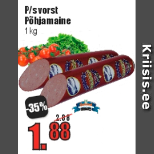 Allahindlus - P/s vorst Põhjamaine 1 kg