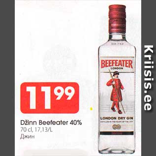 Allahindlus - Džinn Beefeater