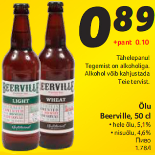 Allahindlus - Õlu Beerville, 50 cl