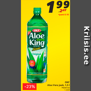 Allahindlus - OKF Aloe Vera jook, 1,5 l