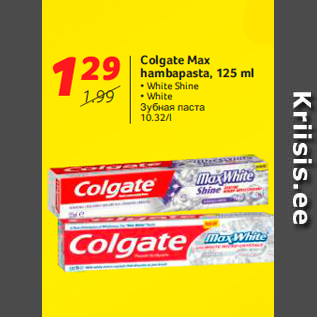 Allahindlus - Colgate Max hambapasta, 125 ml