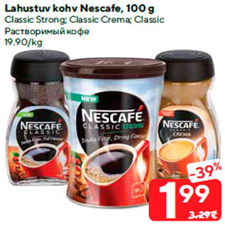 Allahindlus - Lahustuv kohv Nescafe, 100 g