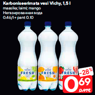 Allahindlus - Karboniseerimata vesi Vichy, 1,5 l