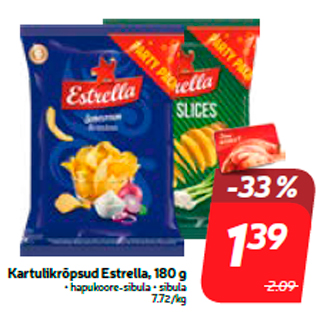 Allahindlus - Kartulikrõpsud Estrella, 180 g