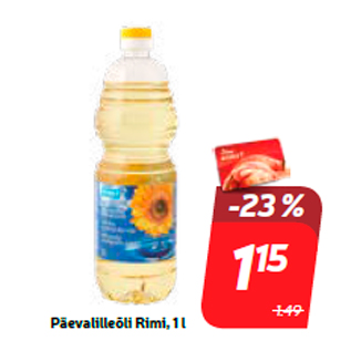 Allahindlus - Päevalilleõli Rimi, 1 l