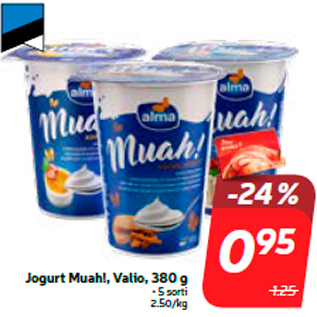 Allahindlus - Jogurt Muah!, Valio, 380 g