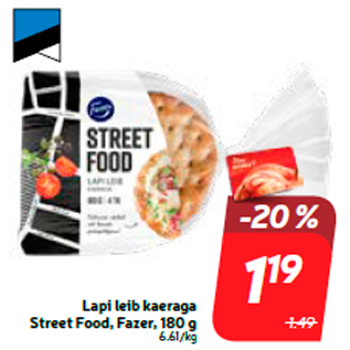 Allahindlus - Lapi leib kaeraga Street Food, Fazer, 180 g