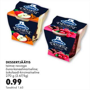 Allahindlus - Dessertjäätis 270g