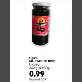 Allahindlus - Mustad oliivid kivideta 340g