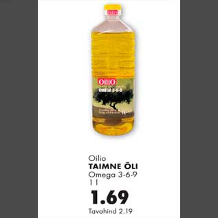 Allahindlus - Taimne õli Omega 3-6-9 1l