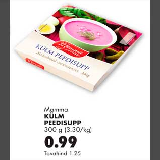 Allahindlus - Külm peedisupp 300g