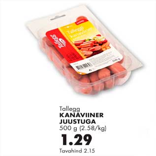 Allahindlus - Kanaviiner juustuga 500g