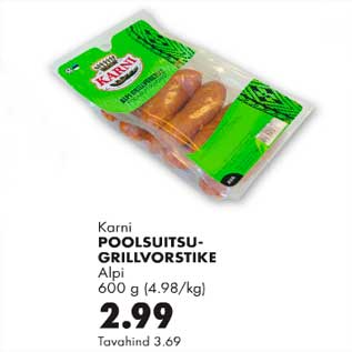 Allahindlus - Poolsuitsugrillvorstike Alpi 600g