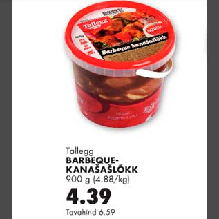 Allahindlus - Barbeque-kanašašlõkk 900g