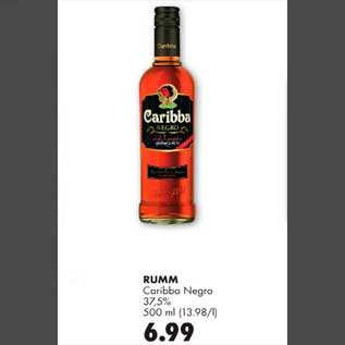 Allahindlus - Rumm Caribba Negro 37,5% 500ml