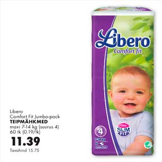 Allahindlus - Teipmähkmed maxi 7-14kg(suurus 4) 60tk