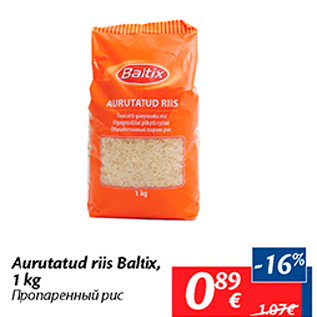 Allahindlus - Auratatud riis Baltix, 1 kg